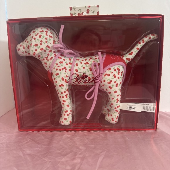 Victoria’s Secret Other - Victoria' Secret PINK X Frankies Bikinis Plush Large Dog Cherries 2026 NWT NIB